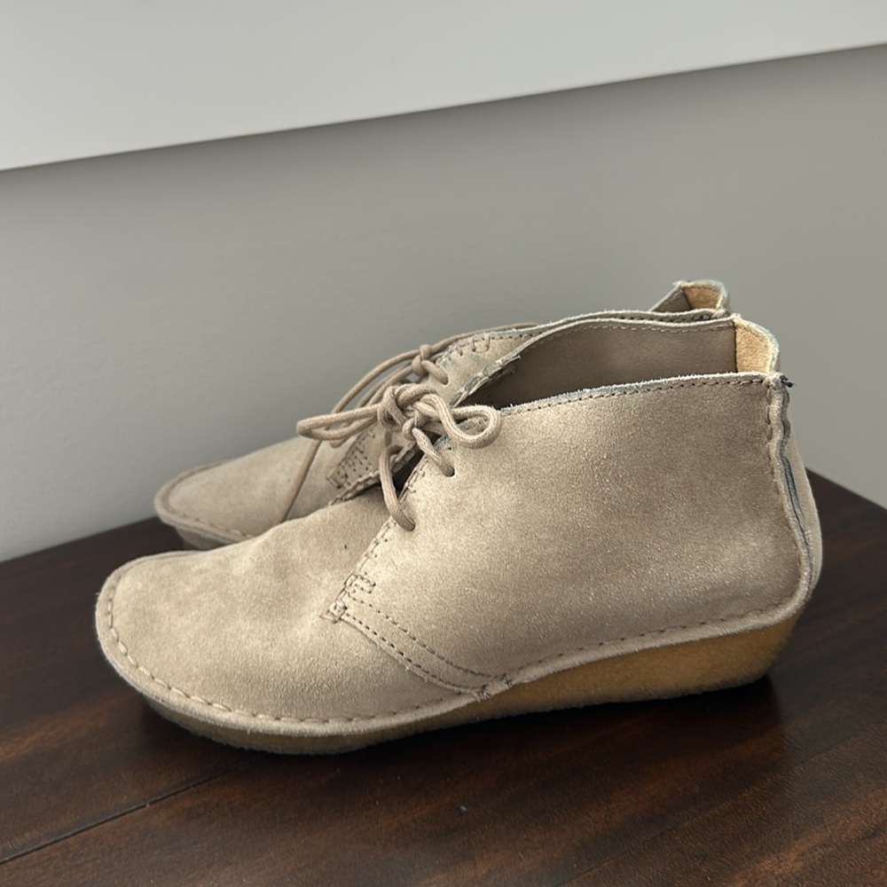 Clarks Originals Fairway Field leather suede moccasin Loafer 6.5 - Picture 7 of 11